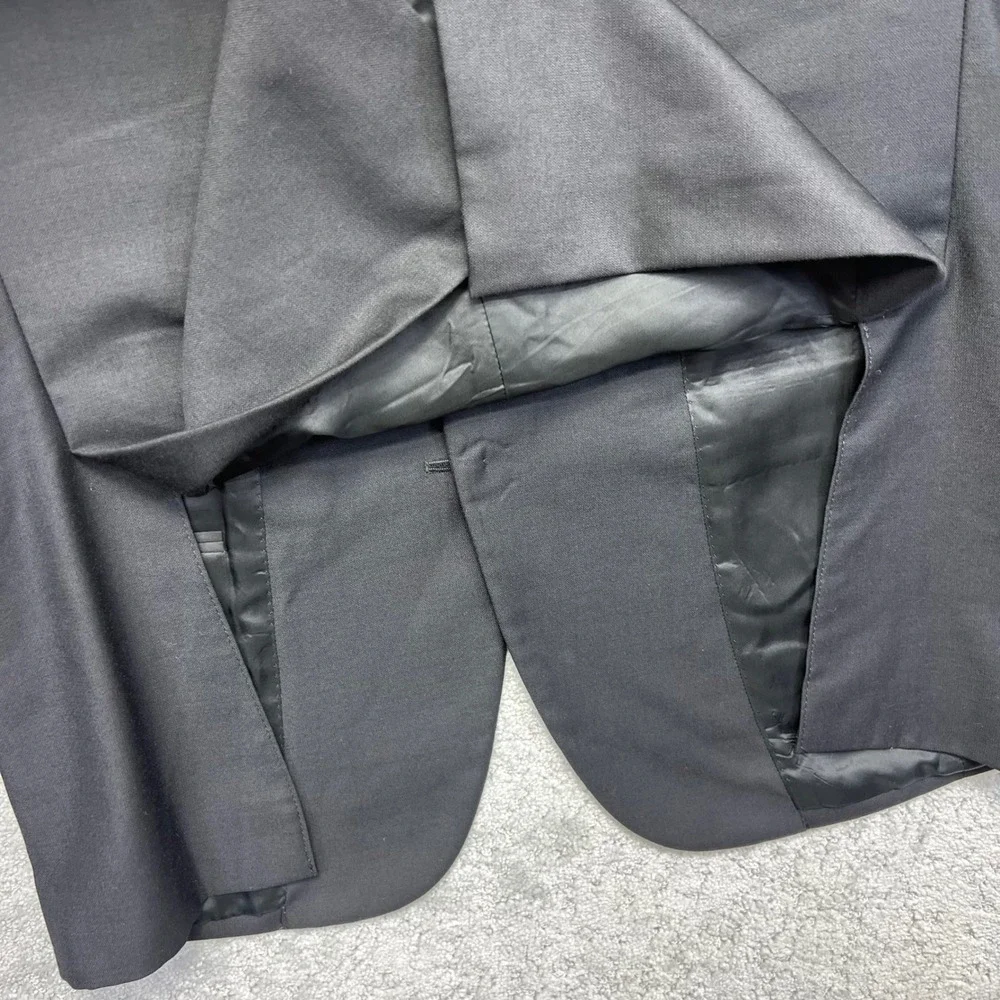 Jos A Bank Signature Collection Blazer Mens 38R Black Tailored Fit 100% Wool